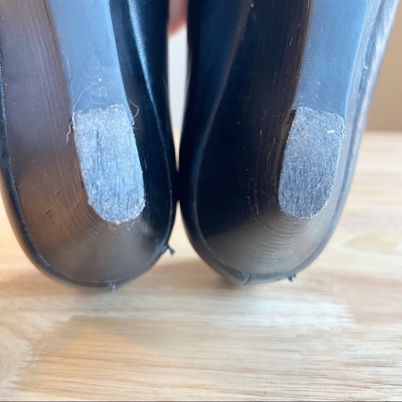 Calvin Klein Yana Black Leather Wedges - size 9.5 - Picture 6 of 12
